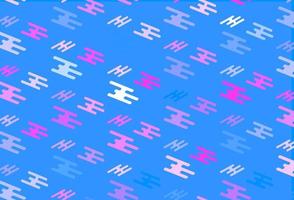 Light Pink, Blue vector pattern with narrow lines.