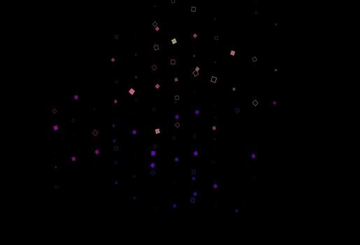 multicolor oscuro, textura de vector de arco iris con estilo rectangular.