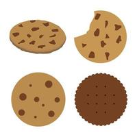 round pastry icon vector