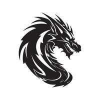 dragon, vector concept digital art, hand drawn illustration