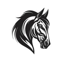 horse, vector concept digital art, hand drawn illustration