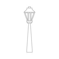 street lighting lamp icon vector