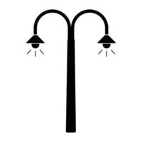 street lighting lamp icon vector