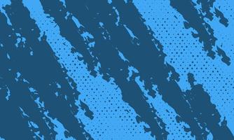 Blue abstract grunge background with halftone style. vector