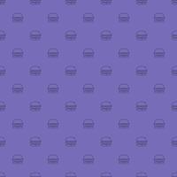 Seamless vector pattern burger on purple scribble background.