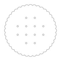 round pastry icon vector