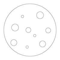 round pastry icon vector