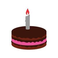 birthday cake icon vector