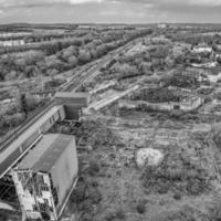 Abandoned industrial buildings photo