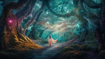Princess of the magical forest AI photo