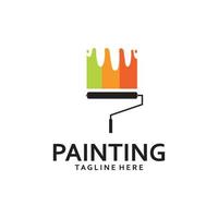 Paint Logo Template vector icon