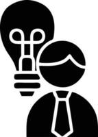 Idea solution icon symbol vector image. Illustration of the creative innovation concept design. EPS 10
