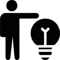 Idea solution icon symbol vector image. Illustration of the creative innovation concept design. EPS 10