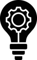 Idea solution icon symbol vector image. Illustration of the creative innovation concept design. EPS 10