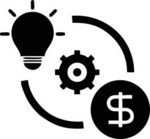 Idea solution icon symbol vector image. Illustration of the creative innovation concept design. EPS 10