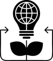 Idea solution icon symbol vector image. Illustration of the creative innovation concept design. EPS 10