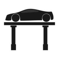 car lift hydraulic icon vector