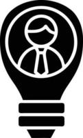 Idea solution icon symbol vector image. Illustration of the creative innovation concept design. EPS 10