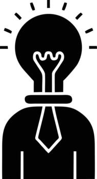 Idea solution icon symbol vector image. Illustration of the creative innovation concept design. EPS 10