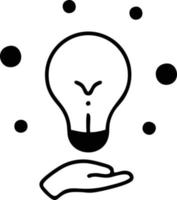 Idea solution icon symbol vector image. Illustration of the creative innovation concept design. EPS 10