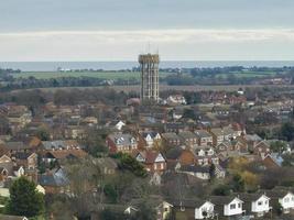 Old water tower rises above the village photo