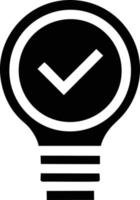 Idea solution icon symbol vector image. Illustration of the creative innovation concept design. EPS 10