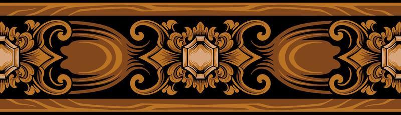 Classic ornament vector design for elements, editable color