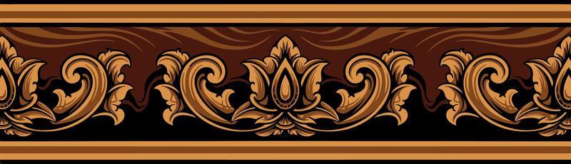 Classic ornament vector design for elements, editable color