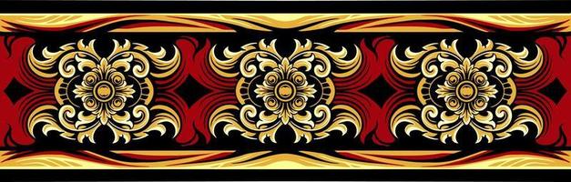 Classic ornament vector design for elements, editable color