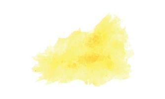 Yellow watercolor splash. Abstract watercolor splatter design. Watercolor creative shapes design vector