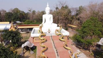 Aerial view of temple in thailand. photo