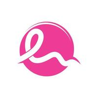 breast cancer ribbon vector illustration design