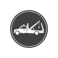 tow truck vector icon logo design