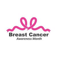 breast cancer ribbon vector illustration design