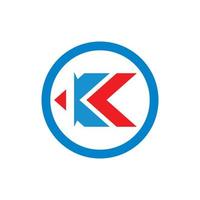 k letra icono logo vector ilustración