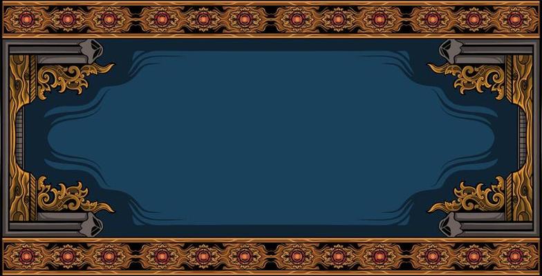 romantic classic engraved frame vector design