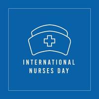 Thank you nurses. International nurses day design template vector