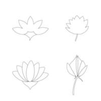 lotus flower icon vector