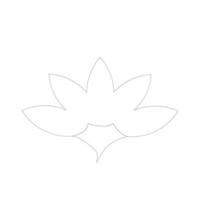 lotus flower icon vector