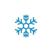 copo de nieve logo icono vector ilustración diseño