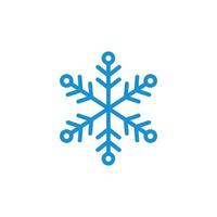 copo de nieve logo icono vector ilustración diseño