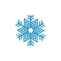 copo de nieve logo icono vector ilustración diseño