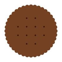 round pastry icon vector