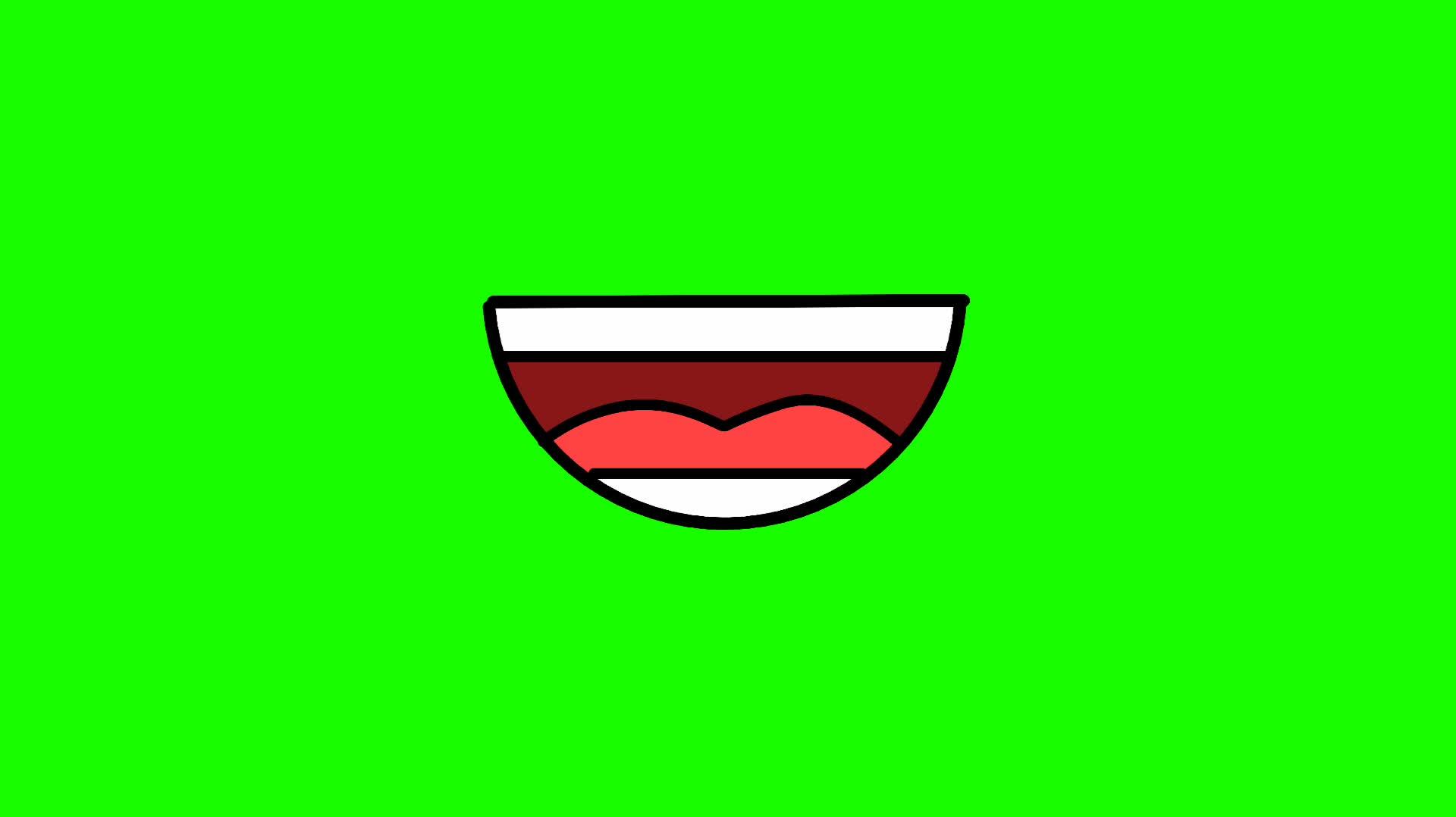 animación de boca parlante con pantalla verde 21019982 Vídeo de stock en  Vecteezy