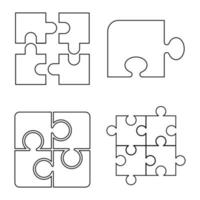 puzzle icon vector