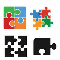 puzzle icon vector