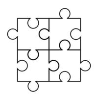 puzzle icon vector