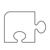 puzzle icon vector