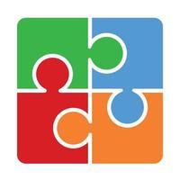 puzzle icon vector