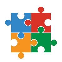 puzzle icon vector